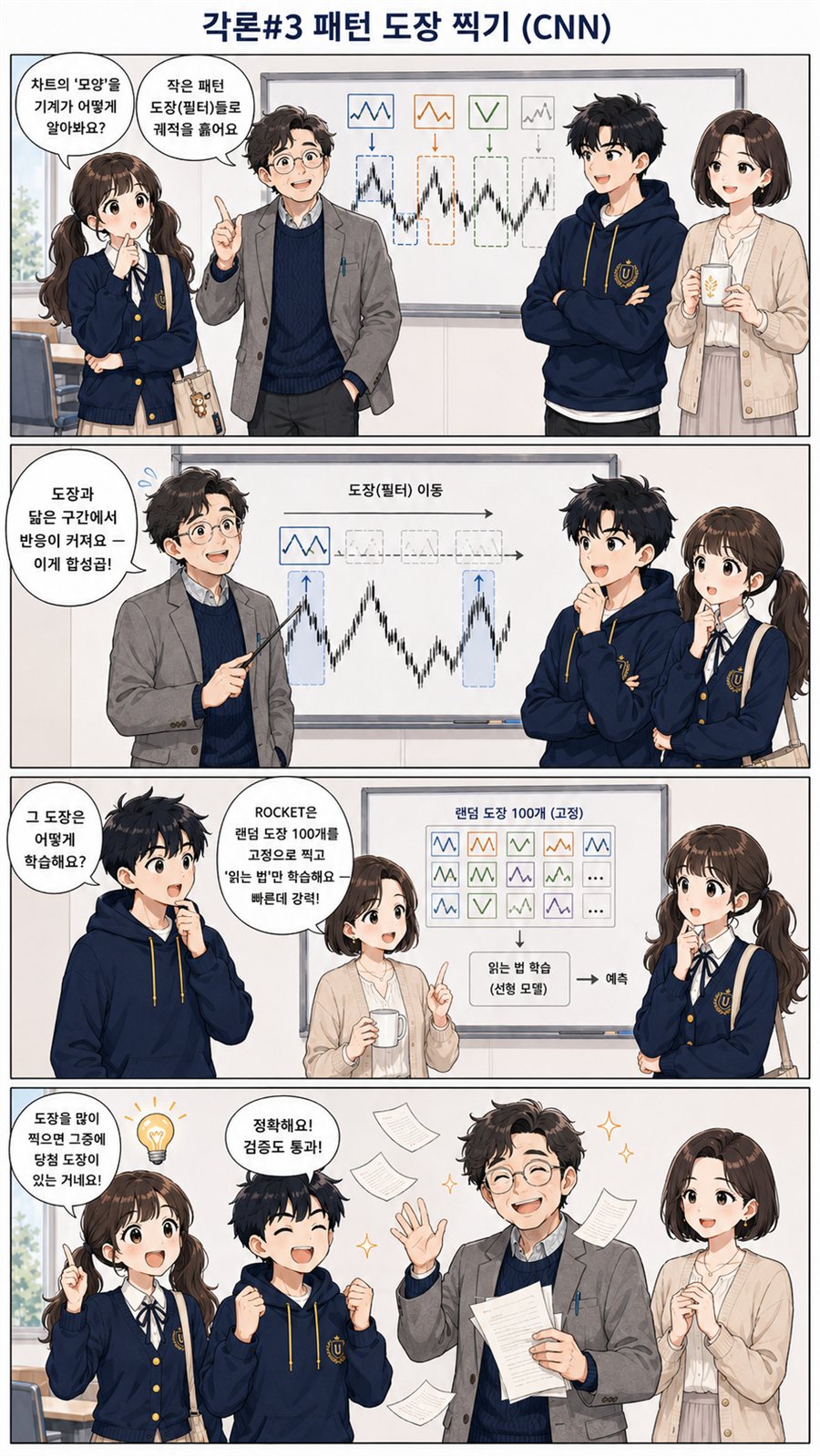 CNN 차트패턴을 다룬 4컷 만화